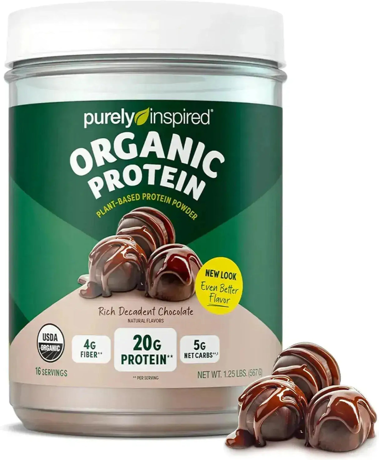 PURELY INSPIRED - Purely Inspired Plant-Based Protein Powder Rich Decadent Chocolate 567Gr. - The Red Vitamin MX - Suplementos Alimenticios - {{ shop.shopifyCountryName }}