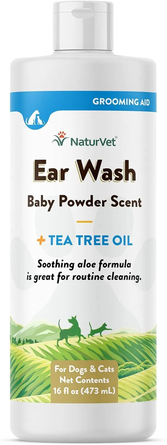NATURVET - NaturVet Ear Wash w/Tea Tree Oil 16 Fl.Oz. - The Red Vitamin MX - Cuidado Del Oído De Perros - {{ shop.shopifyCountryName }}