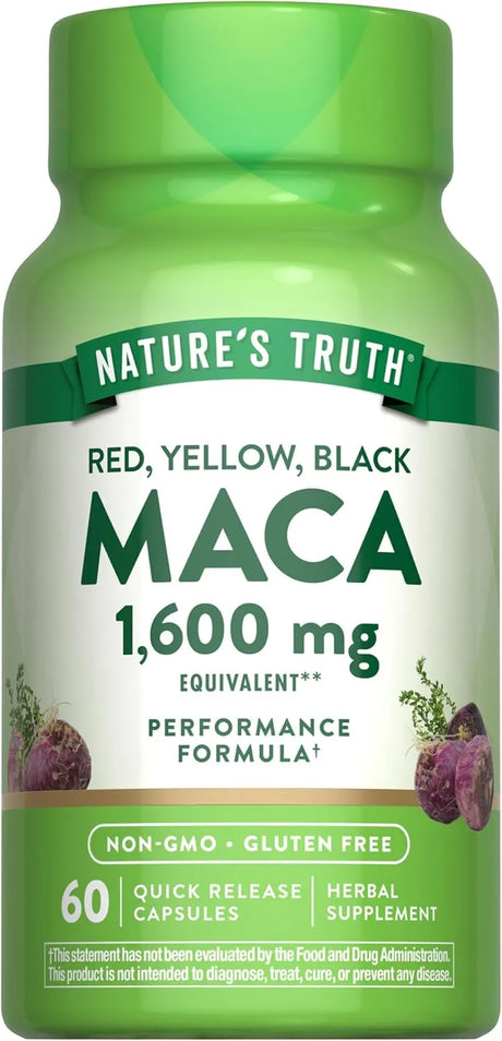 NATURE'S TRUTH - Nature's Truth Maca Root 1600Mg. 60 Capsulas - The Red Vitamin MX - Suplementos Alimenticios - {{ shop.shopifyCountryName }}
