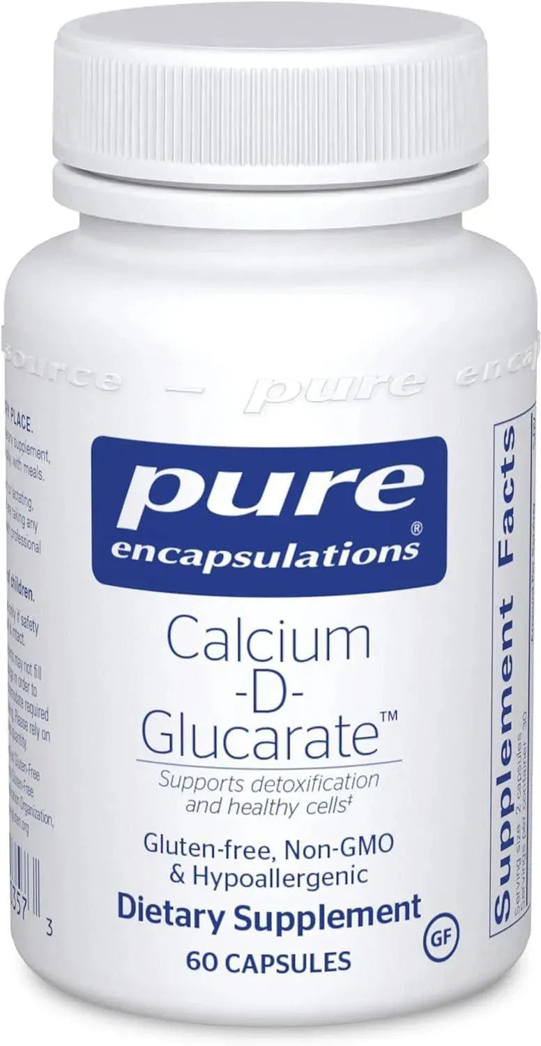 PURE ENCAPSULATIONS - Pure Encapsulations Calcium-D-Glucarate 60 Capsulas - The Red Vitamin MX - Suplementos Alimenticios - {{ shop.shopifyCountryName }}