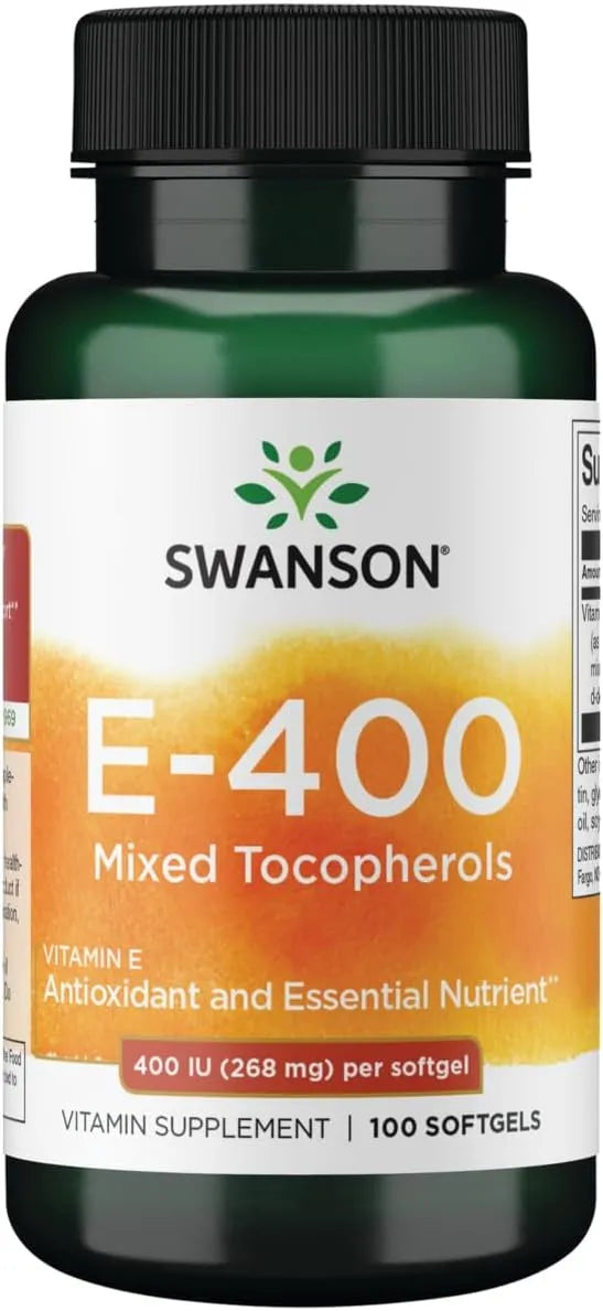 SWANSON - Swanson Vitamin E-400 Mixed Tocopherols 100 Capsulas Blandas - The Red Vitamin MX - Suplementos Alimenticios - {{ shop.shopifyCountryName }}