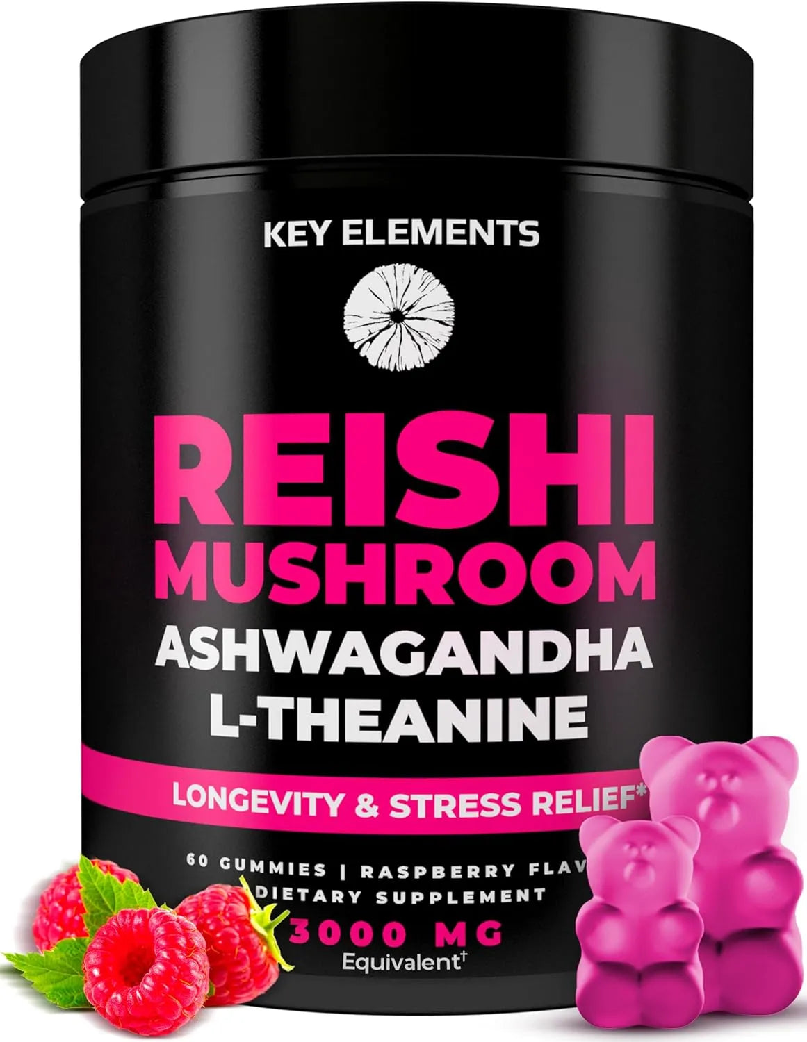 KEY ELEMENTS - KEY ELEMENTS Natural Reishi Mushroom Gummies with Ashwagandha 60 Gomitas - The Red Vitamin MX - Suplementos Alimenticios - {{ shop.shopifyCountryName }}
