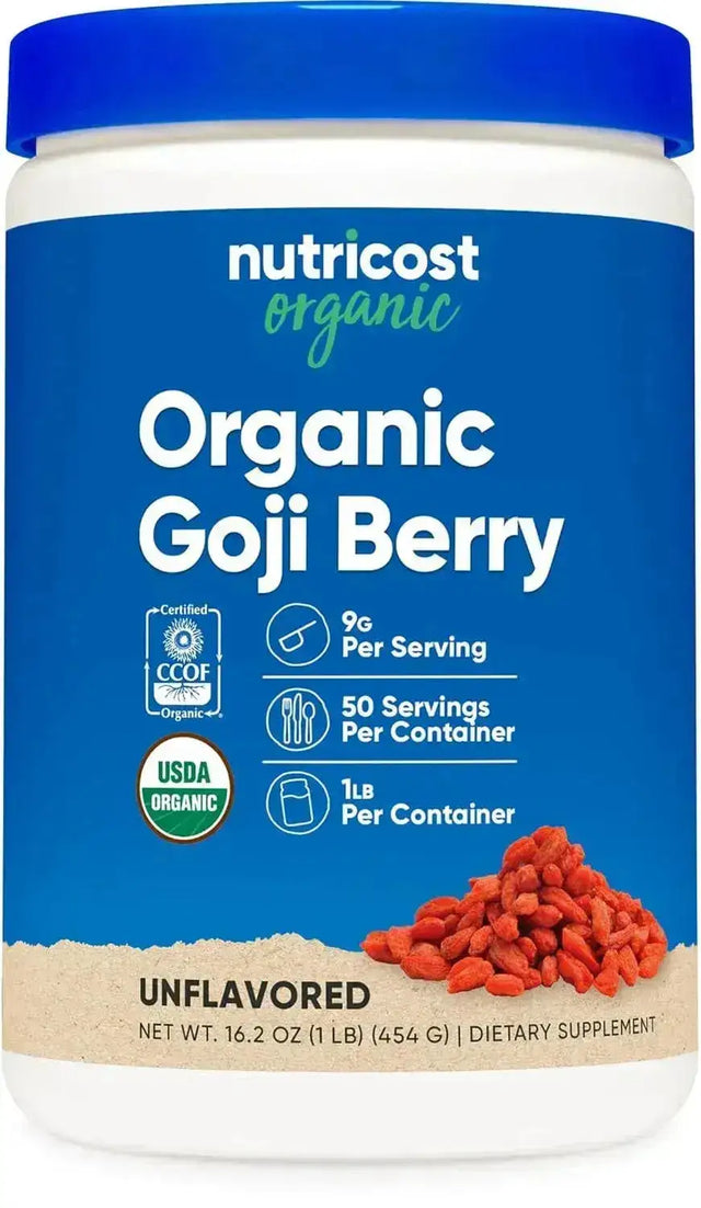 NUTRICOST - Nutricost Organic Goji Berry Powder 454Gr. - The Red Vitamin MX - Suplementos Alimenticios - {{ shop.shopifyCountryName }}