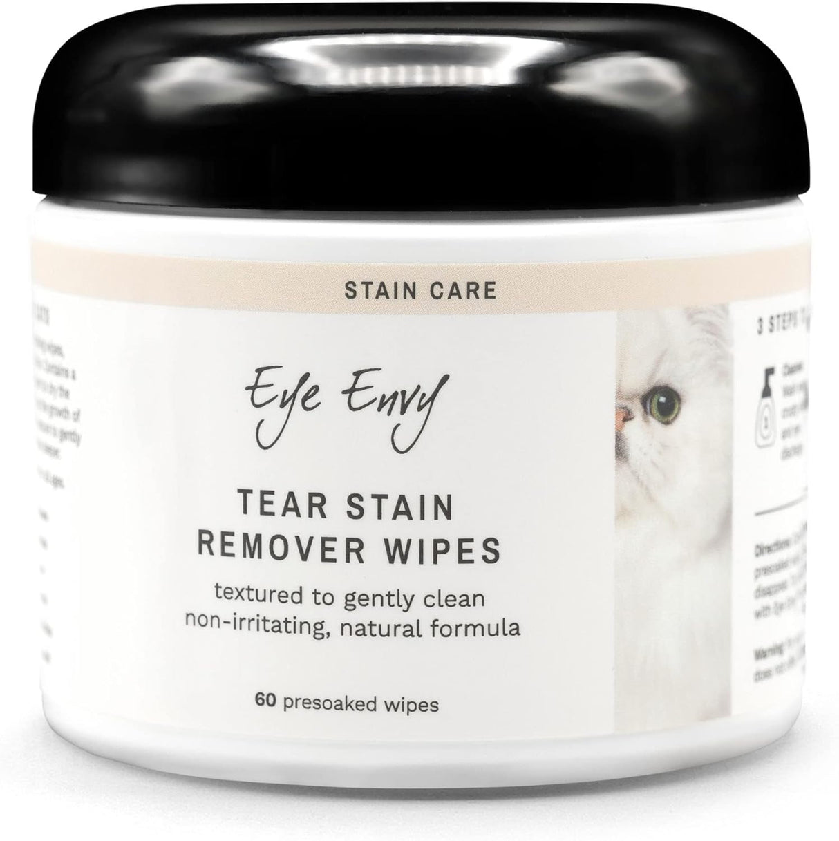 Eye Envy Tear Stain Wipes for Cats 60 Toallitas