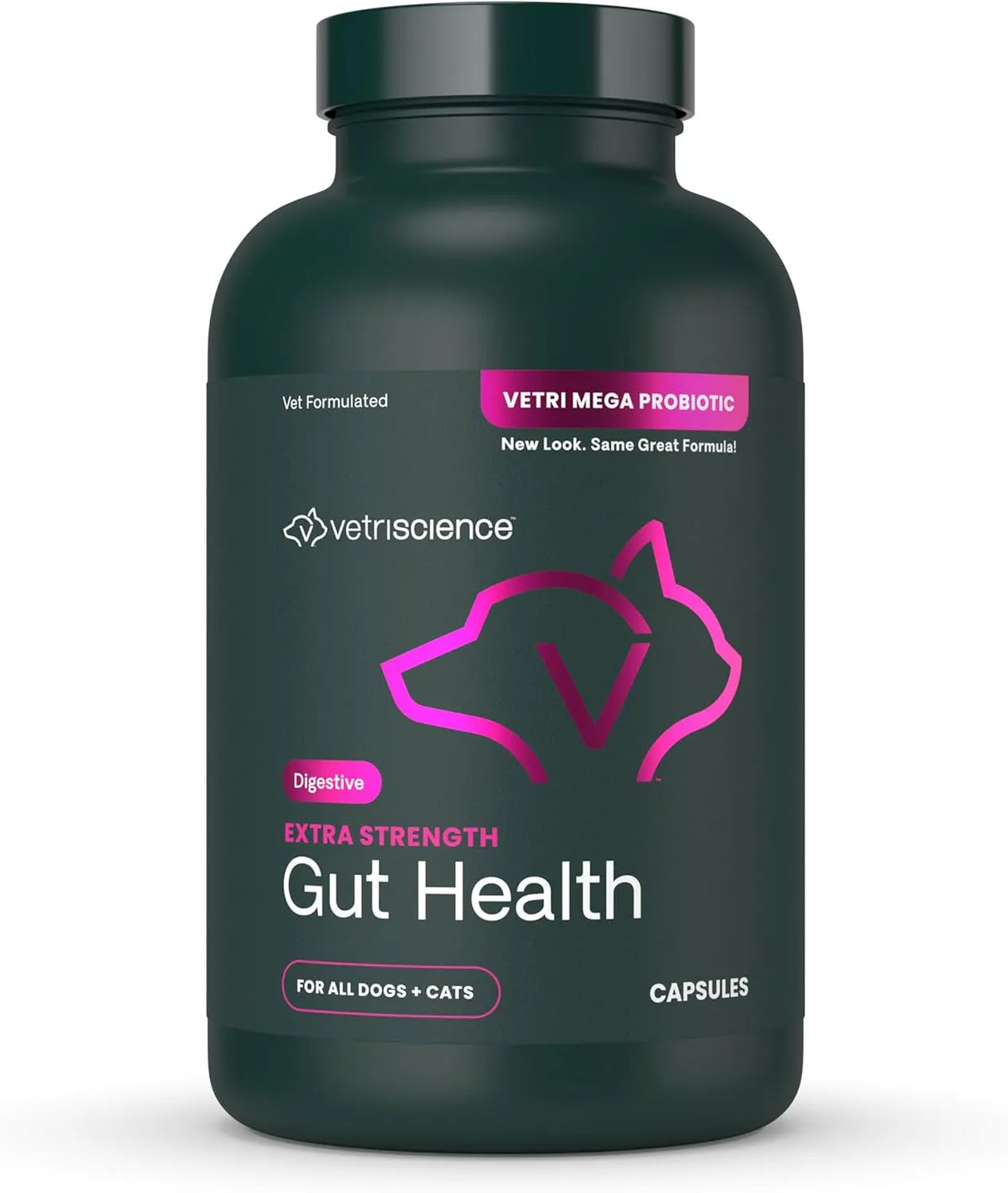 VETRISCIENCE - VetriScience Extra Strength Gut Health Probiotic & Prebiotic 180 Capsulas - The Red Vitamin MX - Probióticos Para Perros - {{ shop.shopifyCountryName }}