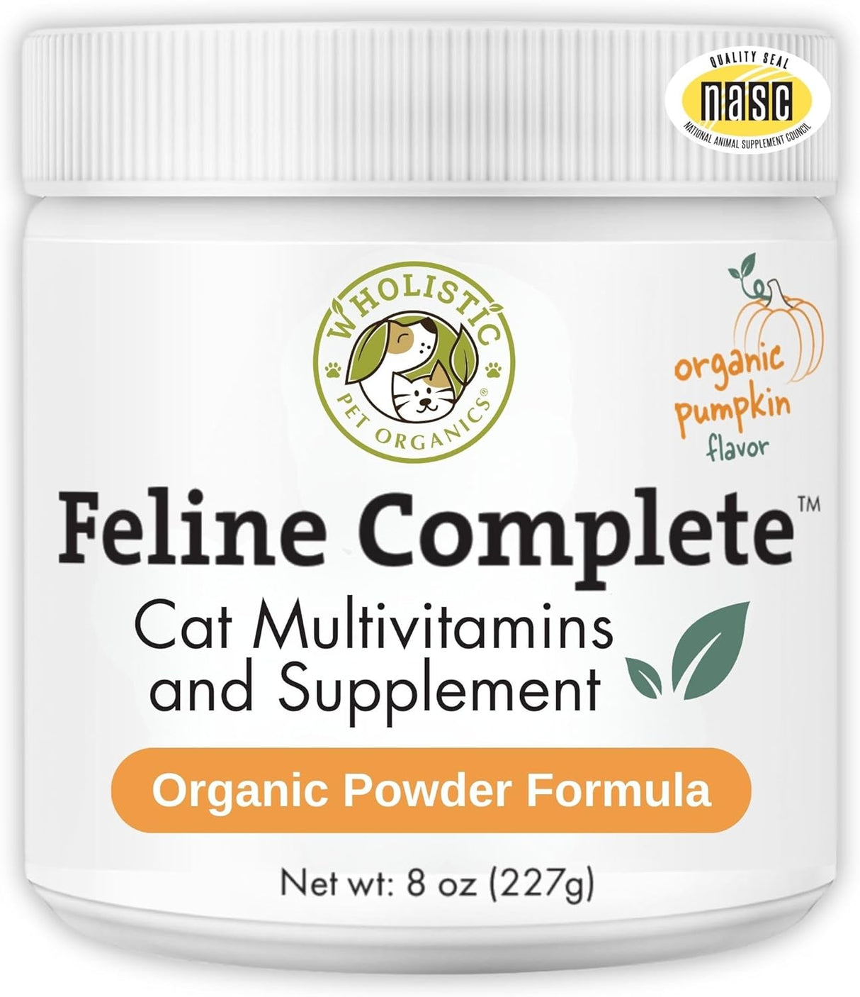 Wholistic Pet Organics Feline Complete Organic Pumpkin 227Gr.