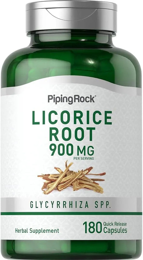 PIPING ROCK - Piping Rock Licorice Root Extract 900Mg. 180 Capsulas - The Red Vitamin MX - Suplementos Alimenticios - {{ shop.shopifyCountryName }}