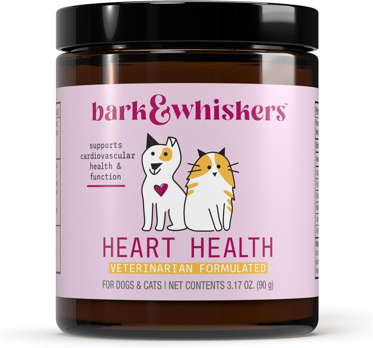 Bark & Whiskers Heart Health for Dogs & Cats 90 Servicios 90Gr.