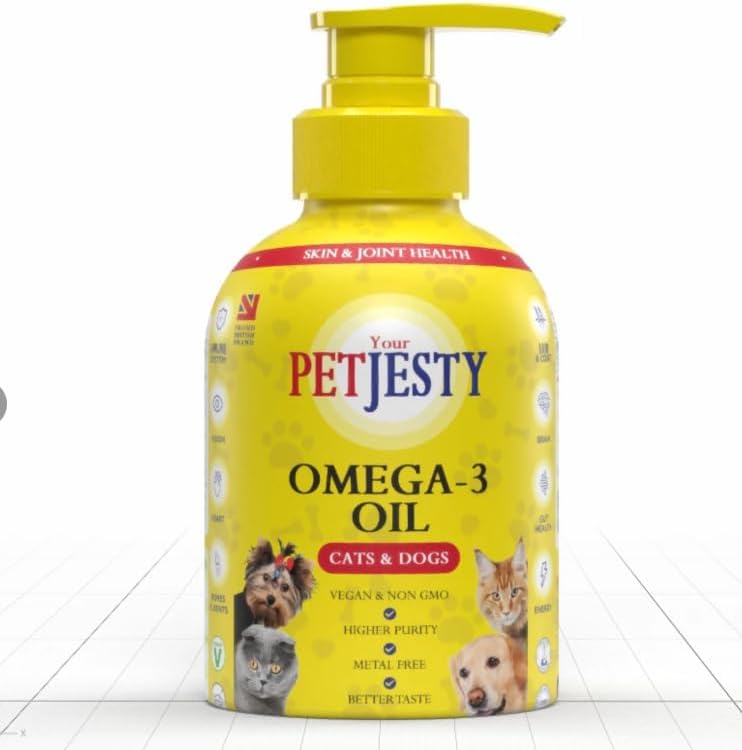 PetJesty Pure Omega 3 Oil for Dogs & Cats 300Ml.