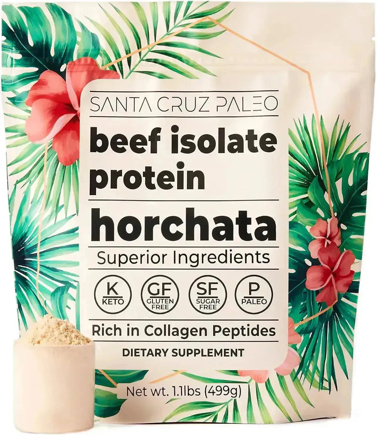 SANTA CRUZ PALEO - Santa Cruz Paleo Beef Isolate Protein Powder Horchata 499Gr. - The Red Vitamin MX - Suplementos Alimenticios - {{ shop.shopifyCountryName }}