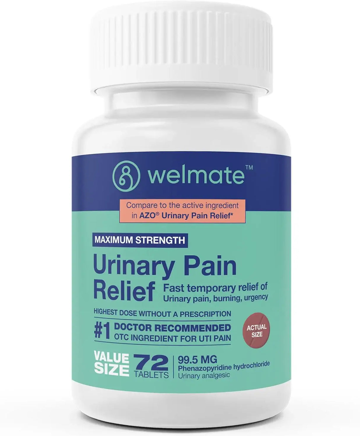 WELMATE - WELMATE Urinary Pain Relief 72 Capsulas - The Red Vitamin MX - Suplementos Alimenticios - {{ shop.shopifyCountryName }}