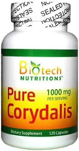 BIOTECH NUTRITIONS - Biotech Nutritions Pure Corydalis 1000Mg. 120 Capsulas - The Red Vitamin MX - Suplementos Alimenticios - {{ shop.shopifyCountryName }}
