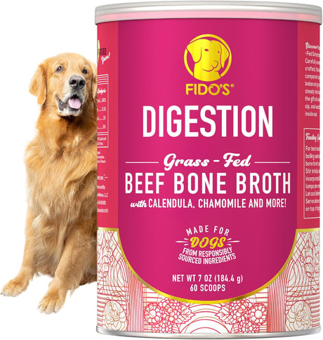 FIDO'S - Fido's Digestion Bone Broth for Dogs 60 Servicios 184Gr. - The Red Vitamin MX - Suplementos Herbales Para Perros - {{ shop.shopifyCountryName }}