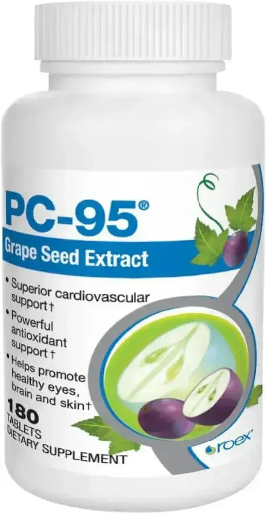 ROEX VITAMINS - Roex Vitamins PC-95 Grape Seed Extract 180 Tabletas - The Red Vitamin MX - Suplementos Alimenticios - {{ shop.shopifyCountryName }}