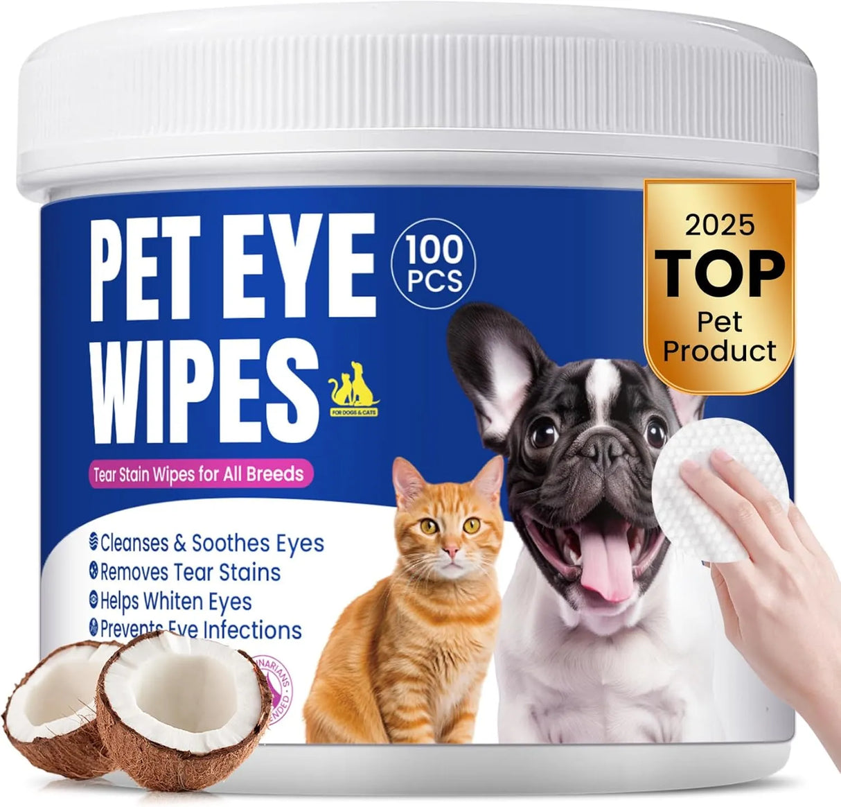 BUDDYCHEER - BuddyCheer Dog Eye Wipes 100 Toallitas - The Red Vitamin MX - Cuidado De Los Ojos De Los Perros - {{ shop.shopifyCountryName }}