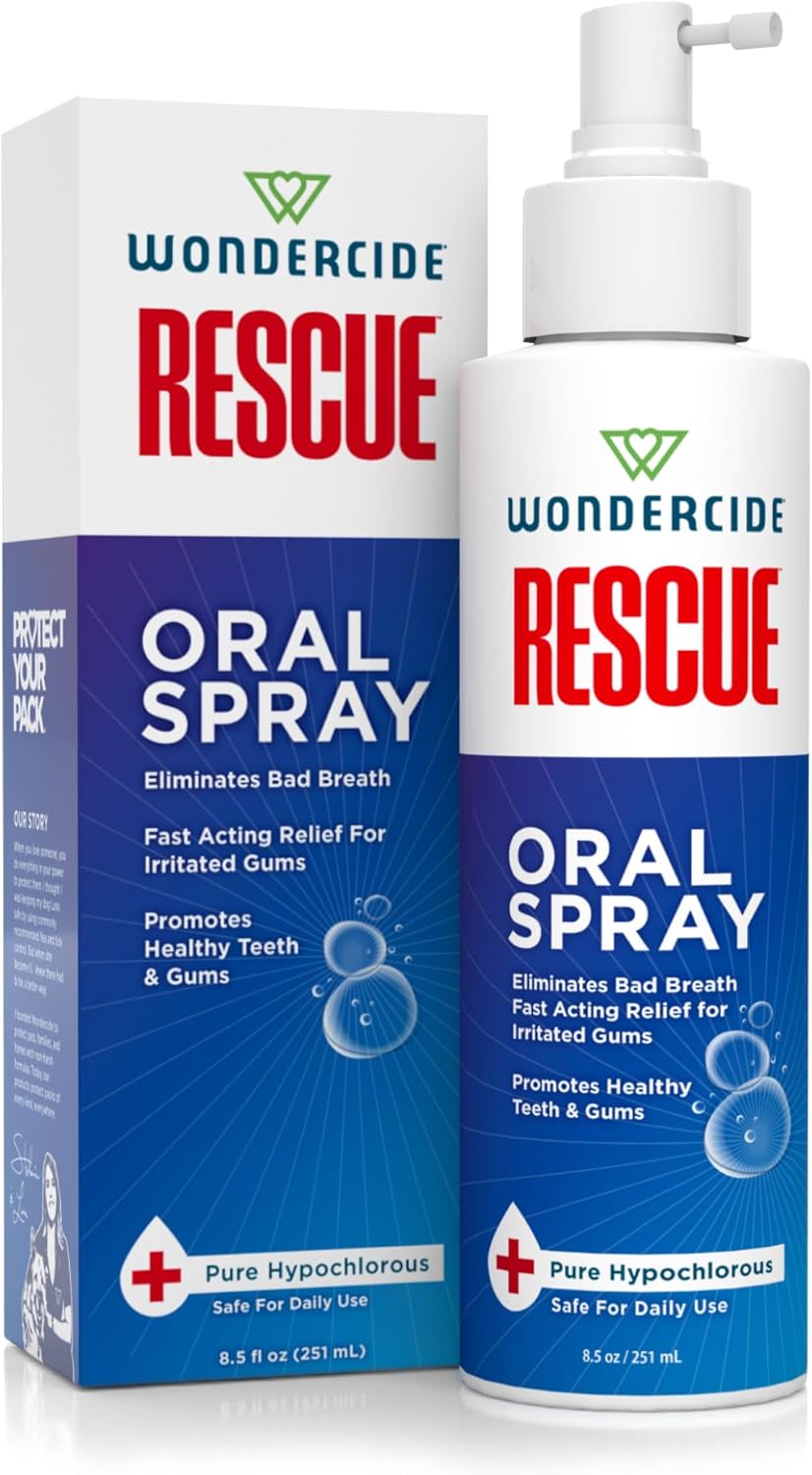 Wondercide Rescue Oral Spray for Dogs and Cats 8.5 Fl.Oz.