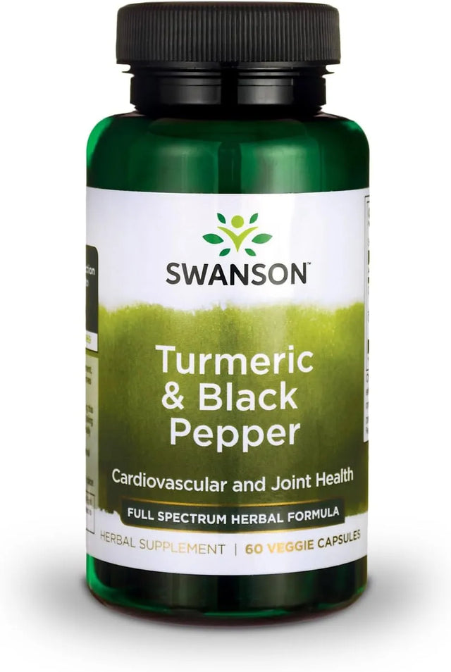 SWANSON - Swanson Turmeric & Black Pepper 60 Capsulas - The Red Vitamin MX - Suplementos Alimenticios - {{ shop.shopifyCountryName }}