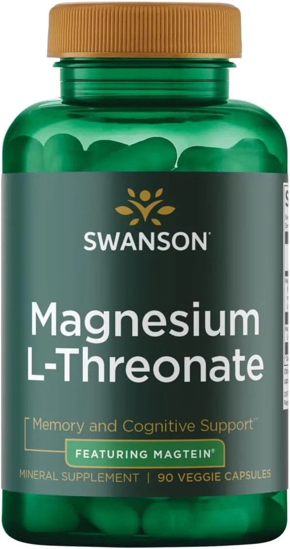 SWANSON - Swanson Magnesium L-Threonate 90 Capsulas - The Red Vitamin MX - Suplementos Alimenticios - {{ shop.shopifyCountryName }}