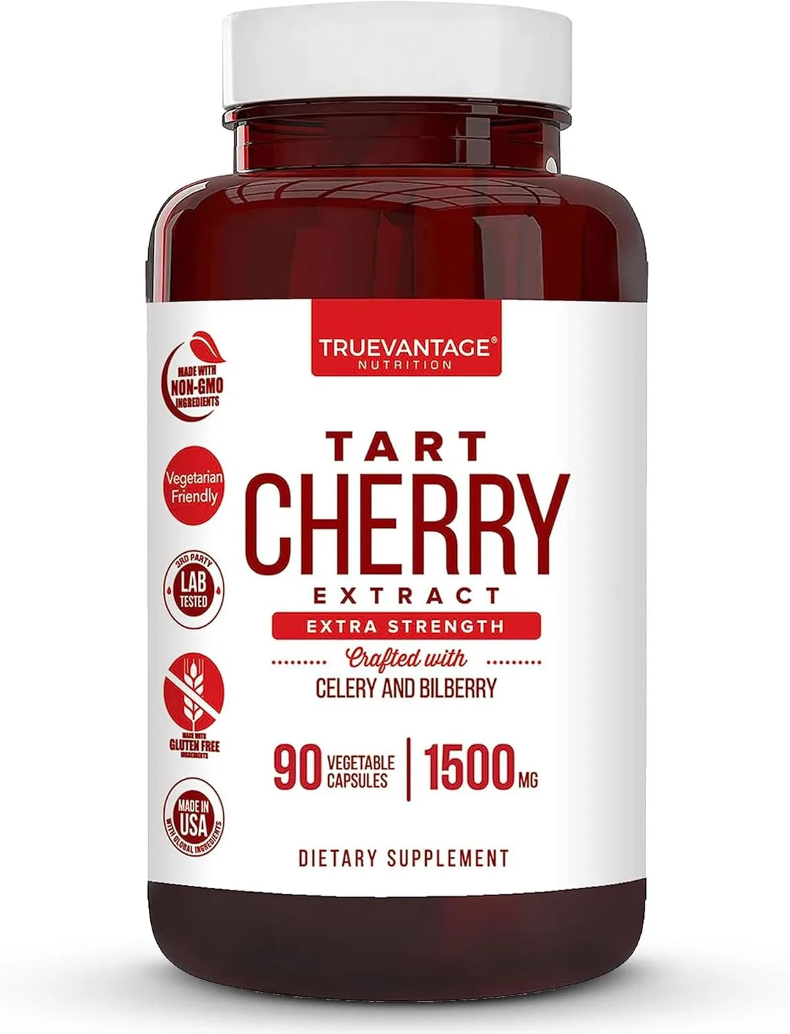 TRUEVANTAGE NUTRITION - Truevantage Nutrition Tart Cherry Extract 90 Capsulas - The Red Vitamin MX - Suplementos Alimenticios - {{ shop.shopifyCountryName }}