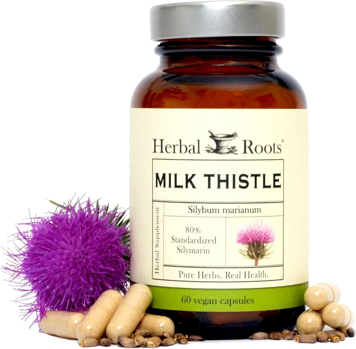 HERBAL ROOTS - Herbal Roots Milk Thistle 60 Capsulas - The Red Vitamin MX - Suplementos Alimenticios - {{ shop.shopifyCountryName }}