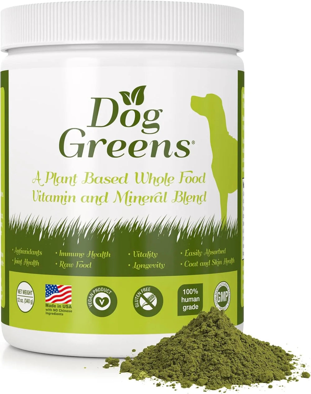 DOG GREENS - Dog Greens Superfood Multivitamin Powder 340Gr. - The Red Vitamin MX - Multivitamínicos Para Perros - {{ shop.shopifyCountryName }}