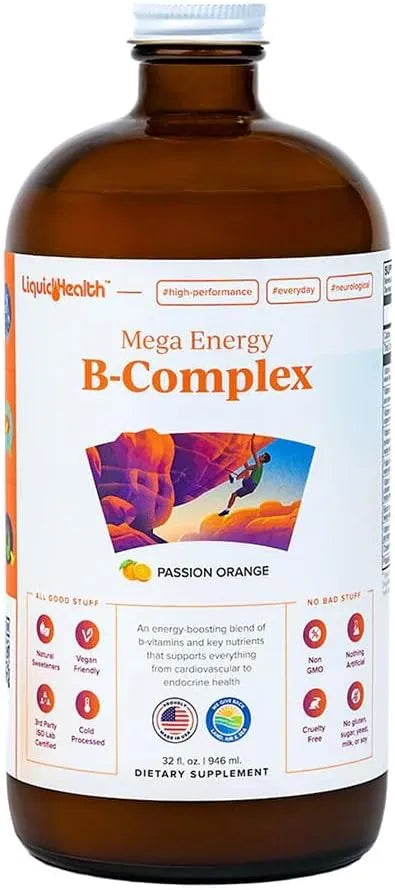 LIQUIDHEALTH - LIQUIDHEALTH Mega Energy Methylated B-Complex 946Ml. - The Red Vitamin MX - Suplementos Alimenticios - {{ shop.shopifyCountryName }}