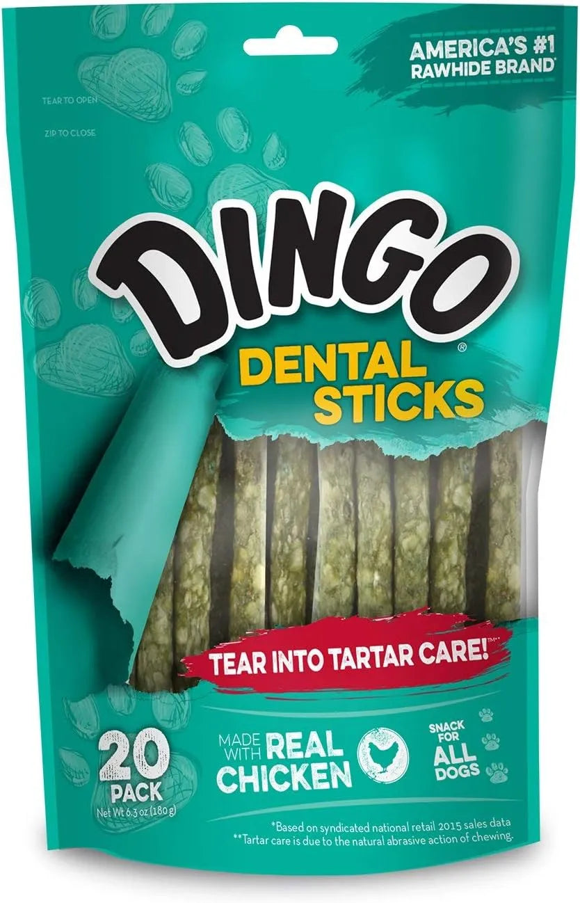 DINGO - Dingo Dental Sticks Natural Chewing Action Helps Clean Teeth 20 Piezas - The Red Vitamin MX - Cuidado Dental Para Perros - {{ shop.shopifyCountryName }}