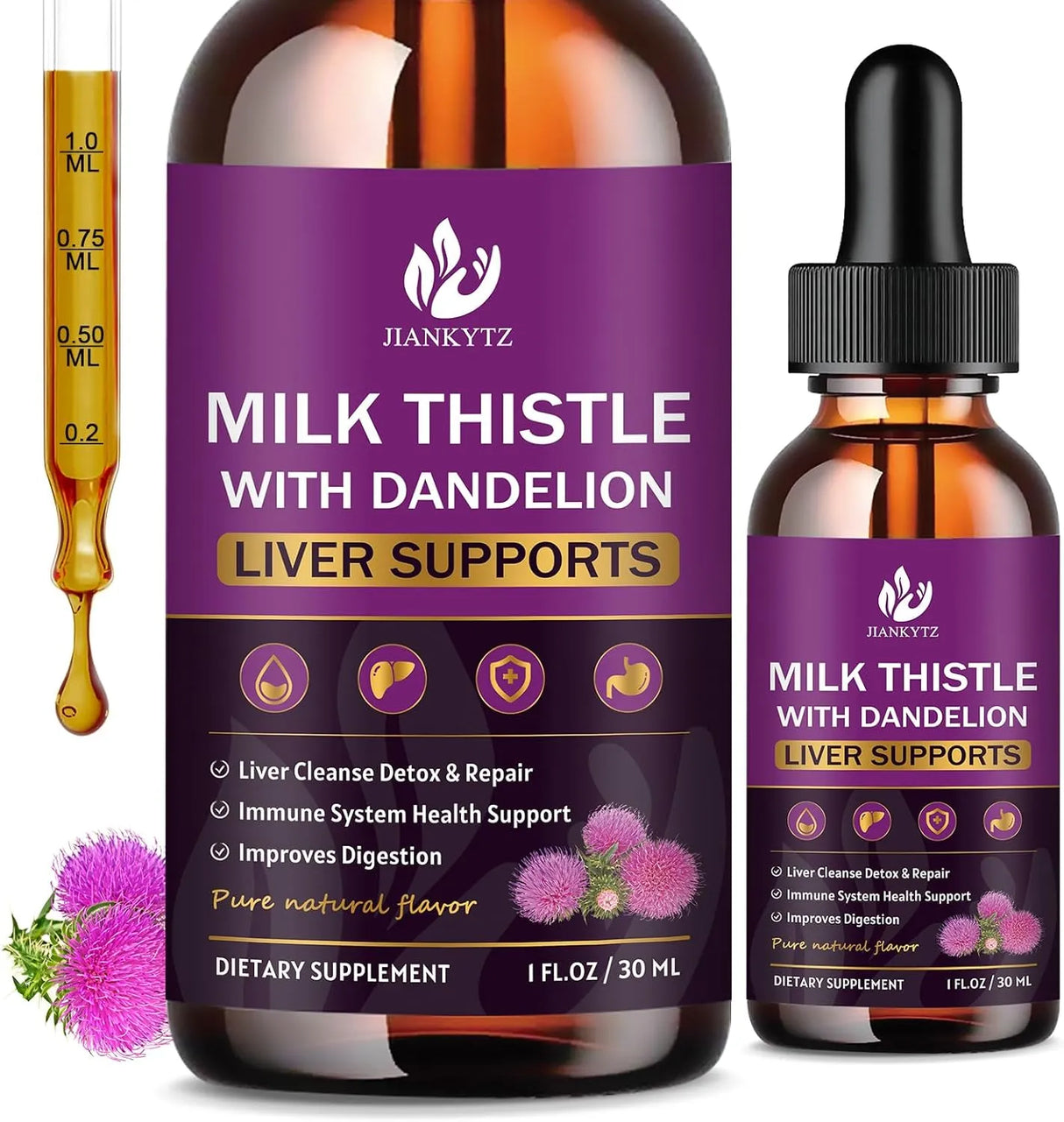 JIANKYTZ - JIANKYTZ Milk Thistle Liver Cleanse Detox & Repair 1 Fl.Oz. 2 Pack - The Red Vitamin MX - Suplementos Alimenticios - {{ shop.shopifyCountryName }}