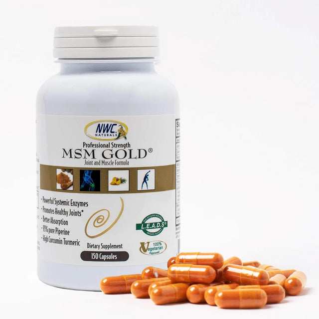 NWC NATURALS - NWC Naturals MSM Gold Systemic Enzyme 150 Capsulas - The Red Vitamin MX - Suplementos Alimenticios - {{ shop.shopifyCountryName }}