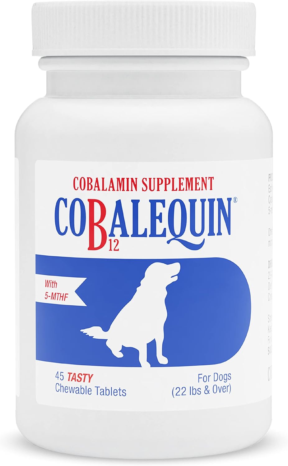 Nutramax Laboratories Cobalequin B12 Supplement for Medium to Large Dogs 45 Tabletas Masticables