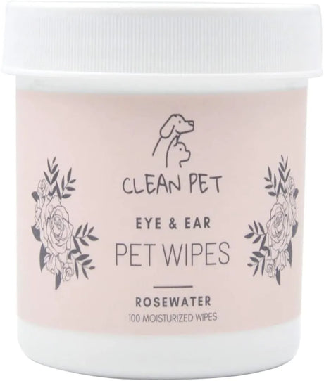 CLEAN PET - Clean Pet Eye & Ear Pet Wipes Rosewater 100 Toallitas - The Red Vitamin MX - Cuidado De Los Ojos De Los Perros - {{ shop.shopifyCountryName }}