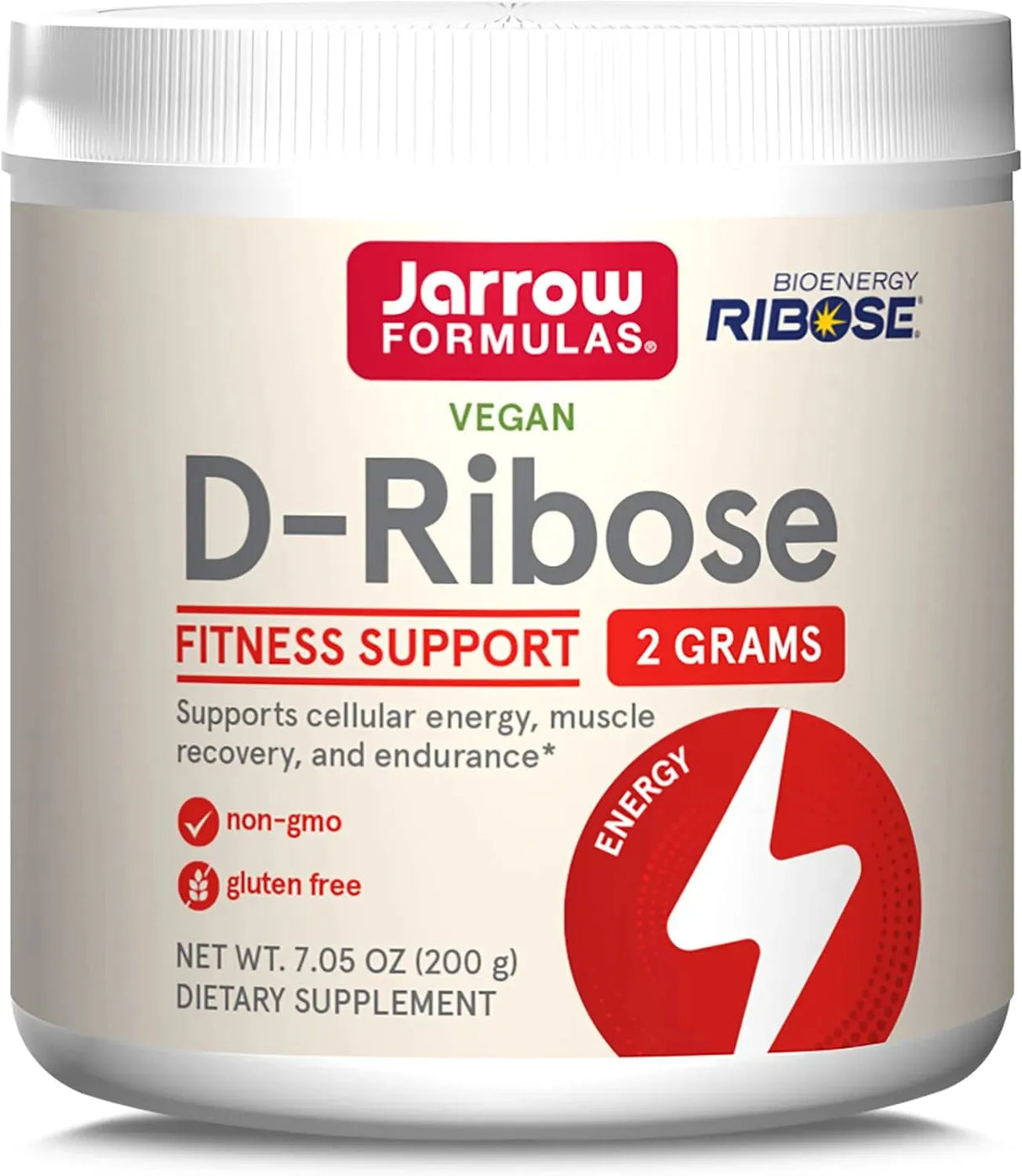 JARROW FORMULAS - Jarrow Formulas D-Ribose 200Gr. - The Red Vitamin MX - Suplementos Alimenticios - {{ shop.shopifyCountryName }}