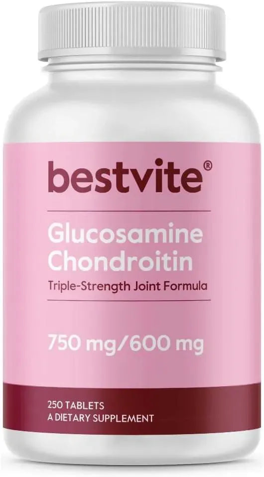 BESTVITE - BESTVITE Glucosamine & Chondroitin Sulfate 250 Tabletas - The Red Vitamin MX - Suplementos Alimenticios - {{ shop.shopifyCountryName }}