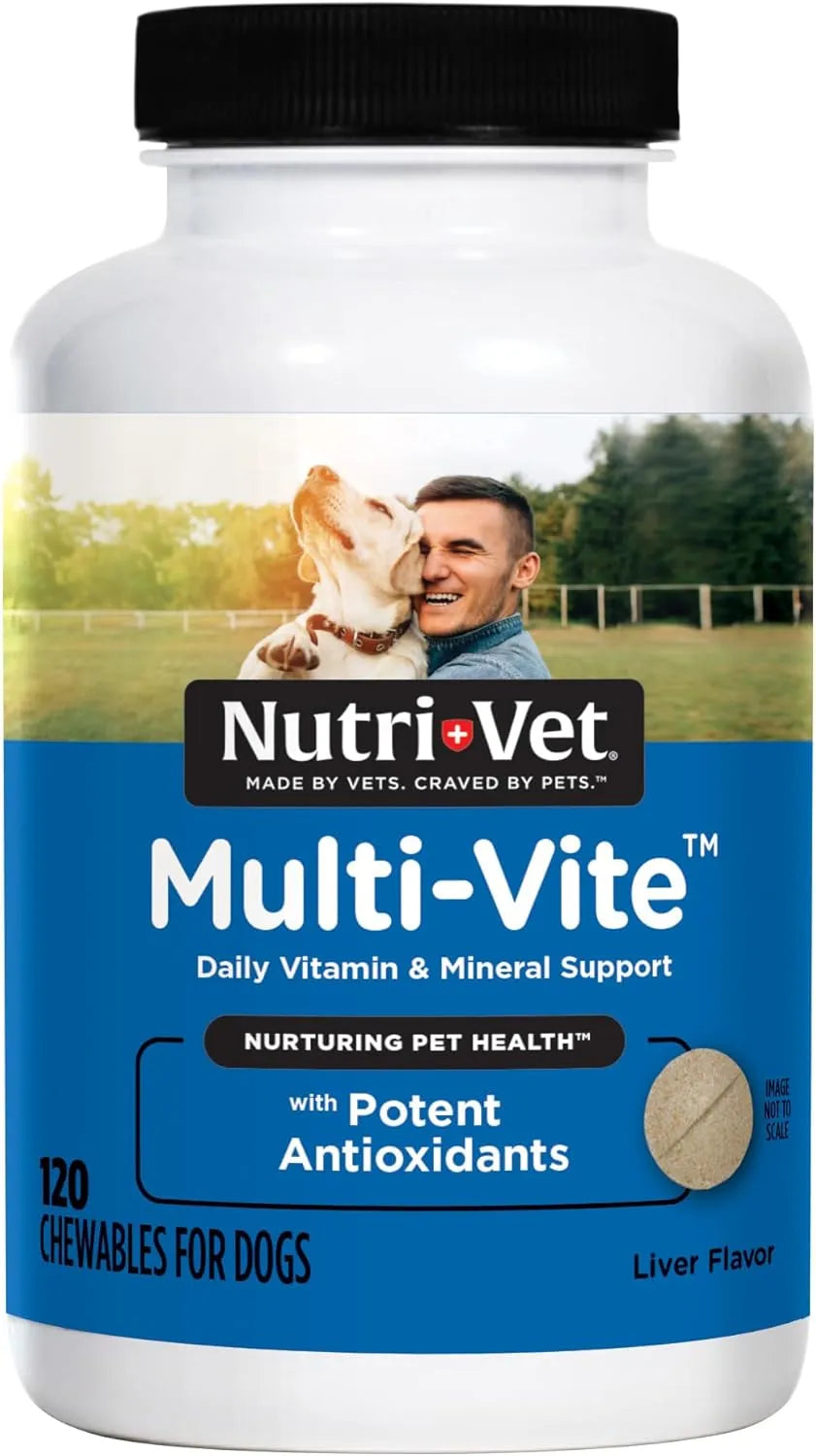 NUTRI-VET - Nutri-Vet Multi-Vite Chewables for Adult Dogs 120 Masticables - The Red Vitamin MX - Multivitamínicos Para Perros - {{ shop.shopifyCountryName }}