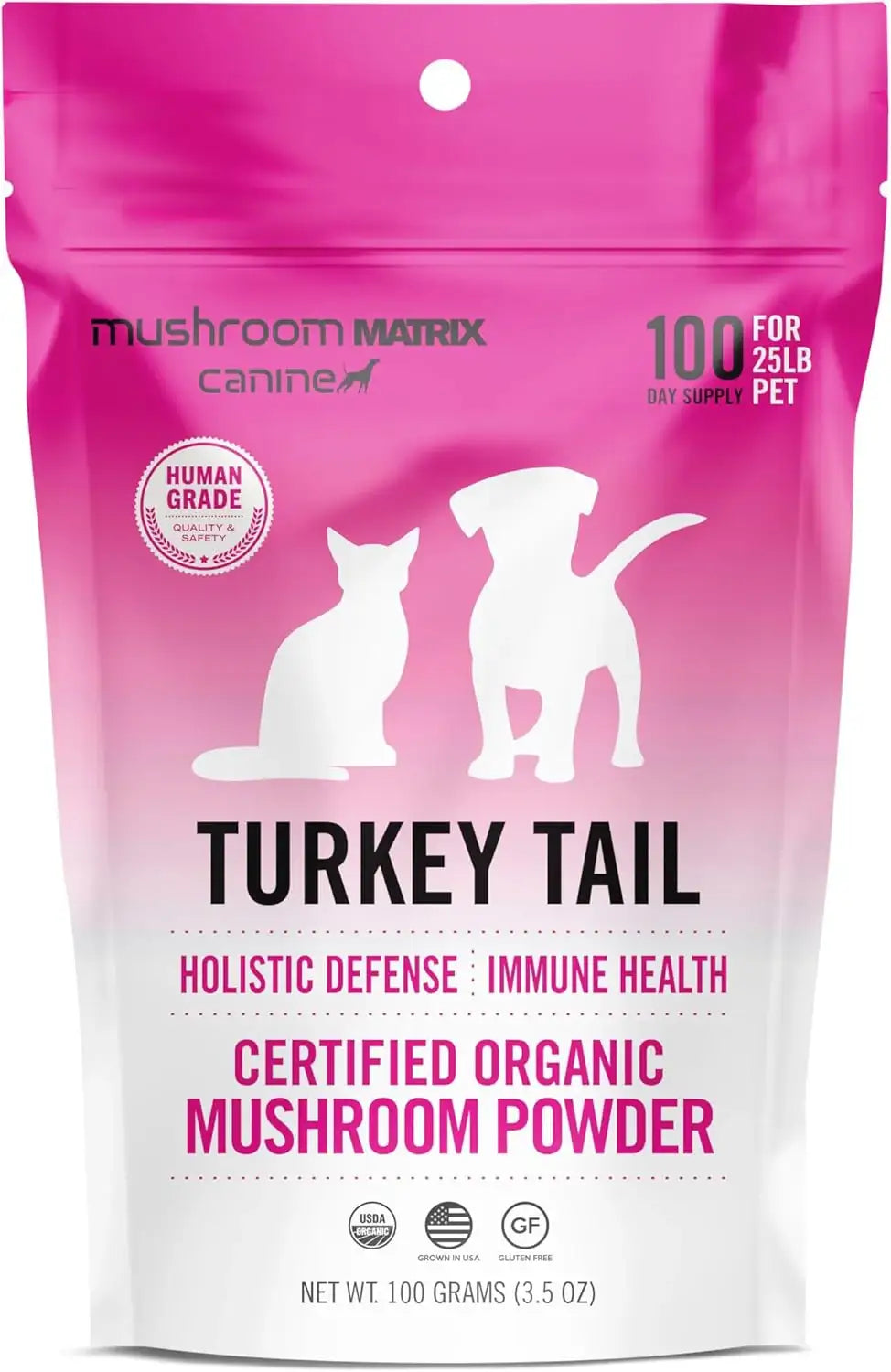 OM - Om Mushroom Matrix Pet Turkey Tail 100Gr. - The Red Vitamin MX - Suplementos Herbales Para Perros - {{ shop.shopifyCountryName }}