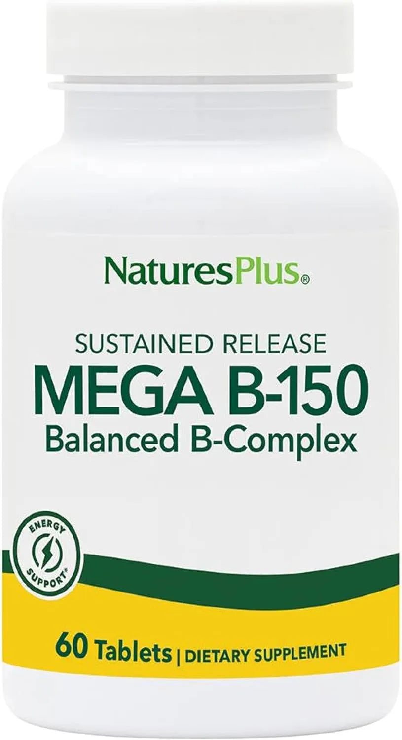 NATURES PLUS - Natures Plus Mega B-150 Complex 60 Tabletas - The Red Vitamin MX - Suplementos Alimenticios - {{ shop.shopifyCountryName }}