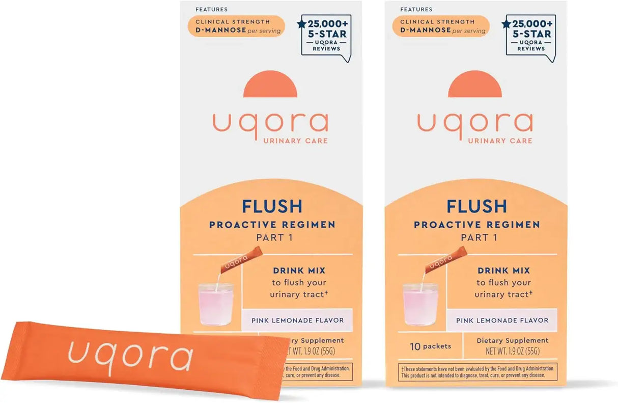 UQORA - Uqora Flush Urinary Tract Pink Limonade 10 Paquetes 2 Pack - The Red Vitamin MX - Suplementos Alimenticios - {{ shop.shopifyCountryName }}