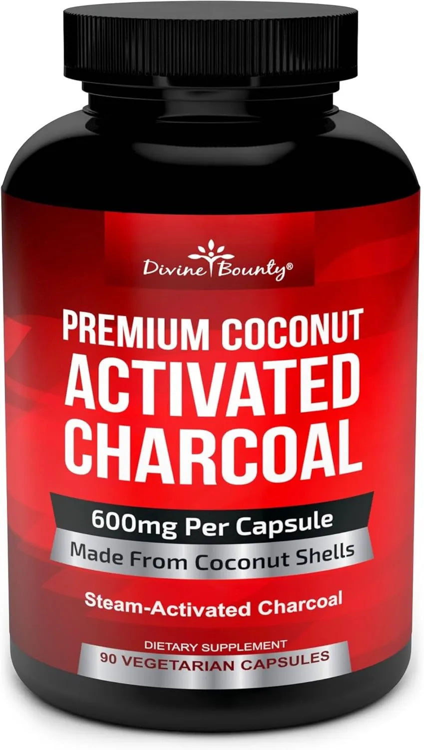 DIVINE BOUNTY - Divine Bounty Organic Activated Charcoal 600Mg. 90 Capsulas - The Red Vitamin MX - Suplementos Alimenticios - {{ shop.shopifyCountryName }}