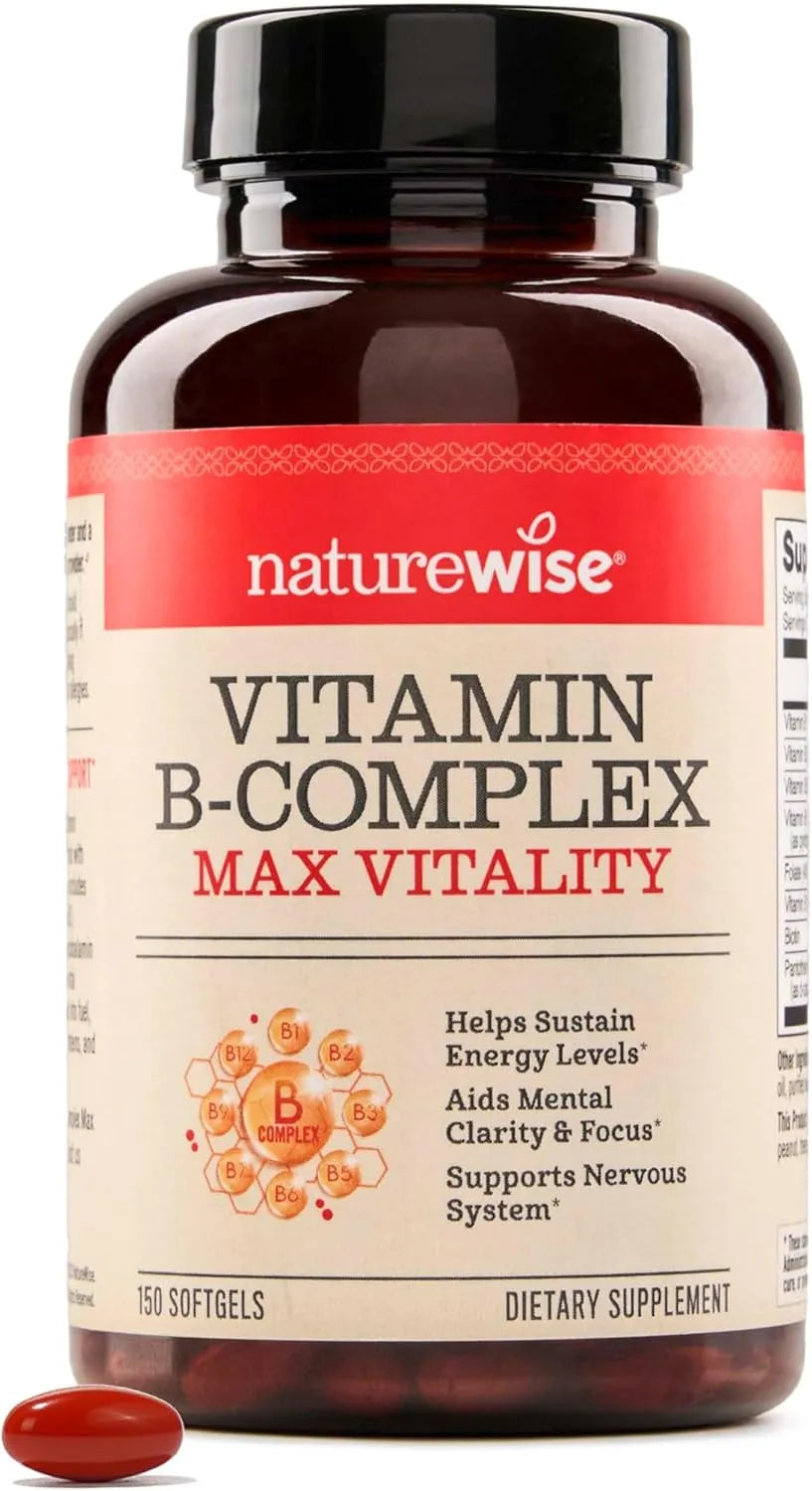 NATUREWISE - NatureWise Vitamin B Complex 150 Capsulas Blandas - The Red Vitamin MX - Suplementos Alimenticios - {{ shop.shopifyCountryName }}