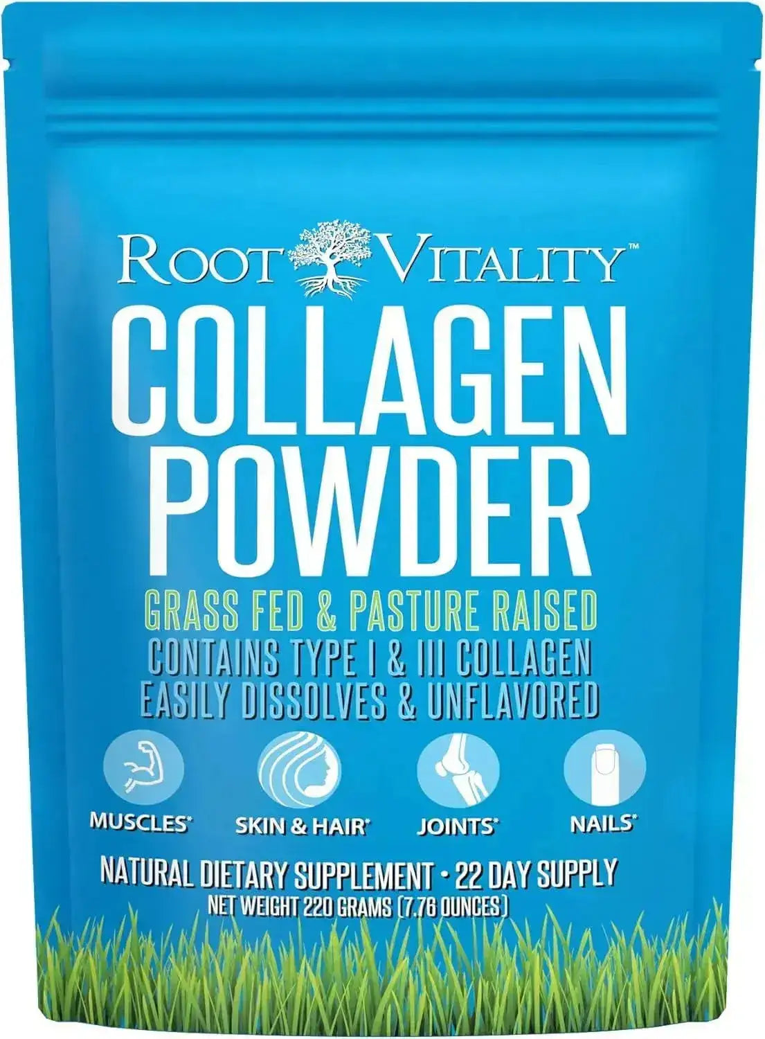 ROOT VITALITY - Root Vitality Collagen Peptides Powder 220Gr. - The Red Vitamin MX - Suplementos Alimenticios - {{ shop.shopifyCountryName }}