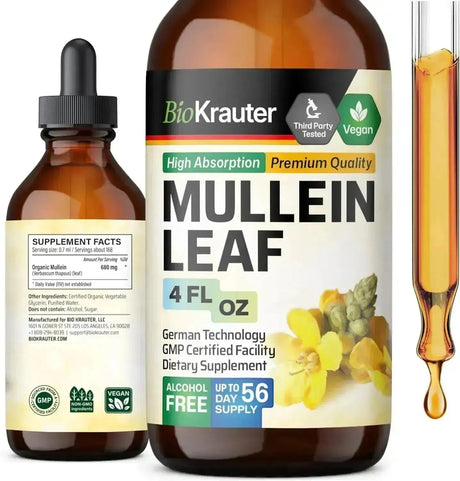 BIOKRAUTER - BIO KRAUTER Mullein Drops for Lungs 4 Fl.Oz. - The Red Vitamin MX - Suplementos Alimenticios - {{ shop.shopifyCountryName }}