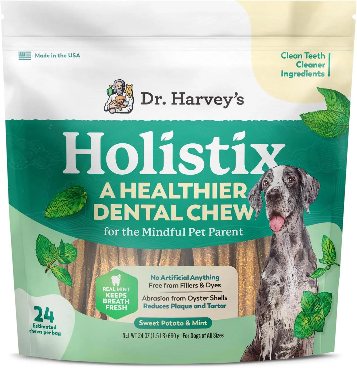 DR. HARVEY'S - Dr. Harvey's Holistix Dental Chews for Dogs 24 Piezas - The Red Vitamin MX - Cuidado Dental Para Perros - {{ shop.shopifyCountryName }}