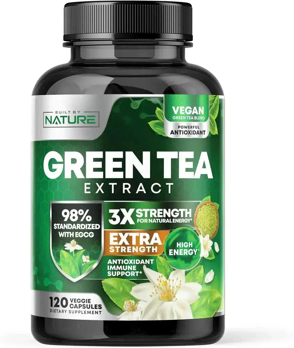 BUILT BY NATURE - Built by Nature Green Tea Extract 120 Capsulas - The Red Vitamin MX - Suplementos Alimenticios - {{ shop.shopifyCountryName }}