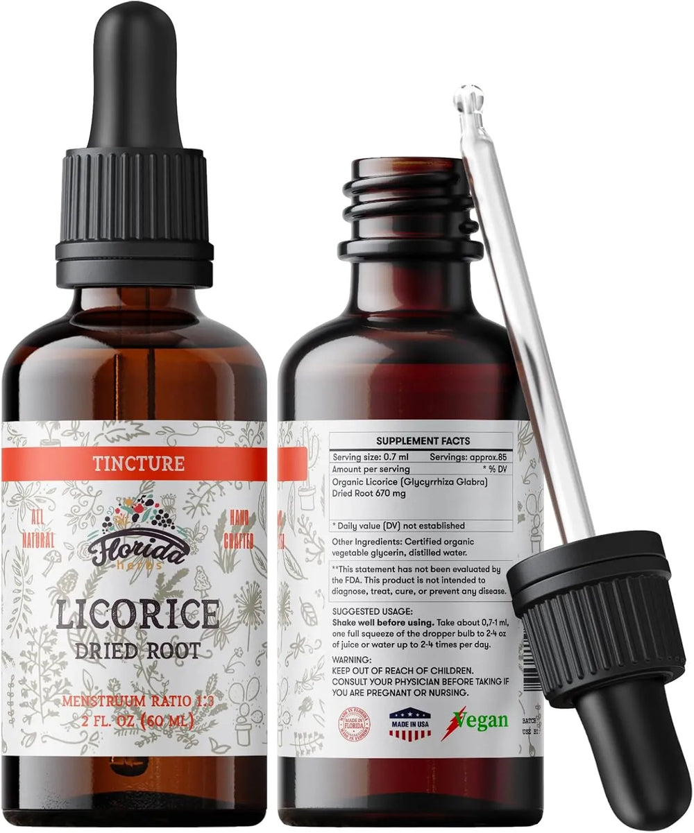 FLORIDA HERBS - Florida Herbs Licorice Tincture 2 Fl.Oz. - The Red Vitamin MX - Suplementos Alimenticios - {{ shop.shopifyCountryName }}