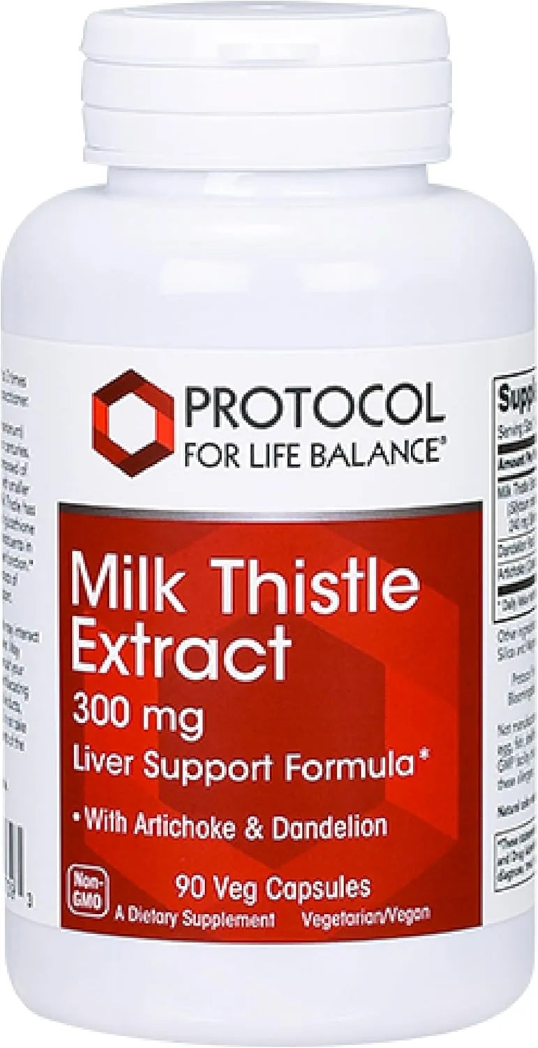 PROTOCOL FOR LIFE BALANCE - Protocol Milk Thistle Extract 300Mg. 90 Capsulas - The Red Vitamin MX - Suplementos Alimenticios - {{ shop.shopifyCountryName }}