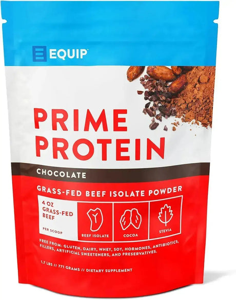 EQUIP FOODS - Equip Foods Prime Protein Powder Grass Fed Beef Protein Isolate Chocolate 771Gr. - The Red Vitamin MX - Suplementos Alimenticios - {{ shop.shopifyCountryName }}