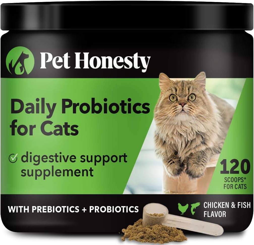 Pet Honesty Digestive Probiotic Powder Supplement for Cats 120 Servicios