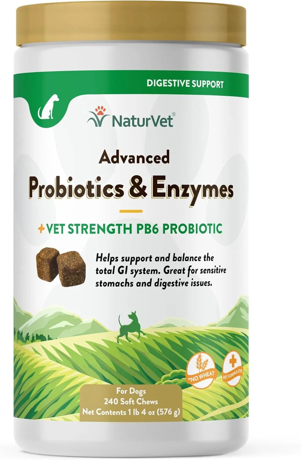 NATURVET - NaturVet Advanced Probiotics & Enzymes 240 Masticables - The Red Vitamin MX - Probióticos Para Perros - {{ shop.shopifyCountryName }}