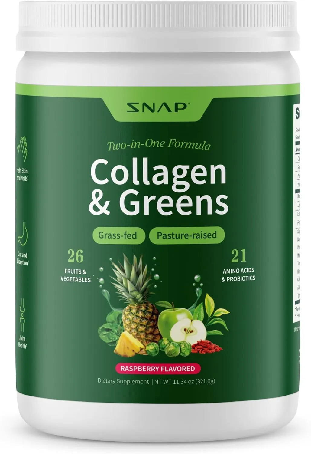SNAP - Snap Super Greens Powder with Collagen 30 Servicios 321Gr. - The Red Vitamin MX - Suplementos Alimenticios - {{ shop.shopifyCountryName }}