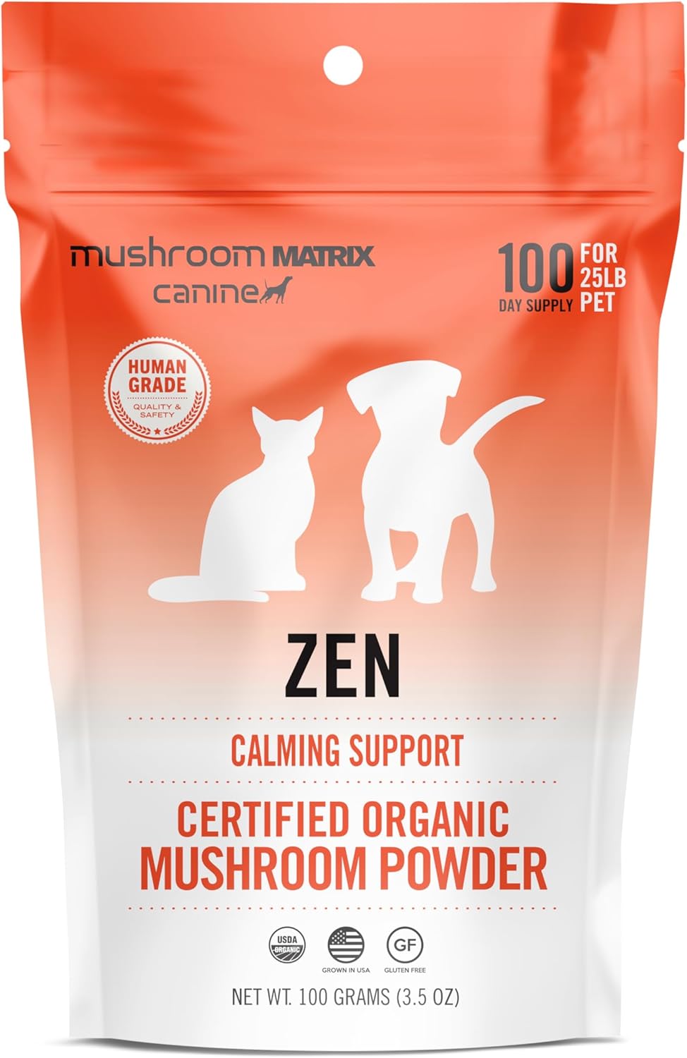 OM - Om Mushroom Matrix Zen Matrix Mushroom Blend Pet 100Gr. - The Red Vitamin MX - Suplementos Herbales Para Perros - {{ shop.shopifyCountryName }}